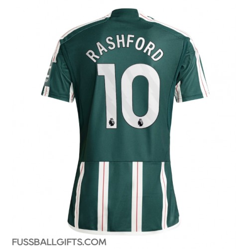Manchester United Marcus Rashford #10 Fußballbekleidung Auswärtstrikot 2023-24 Kurzarm